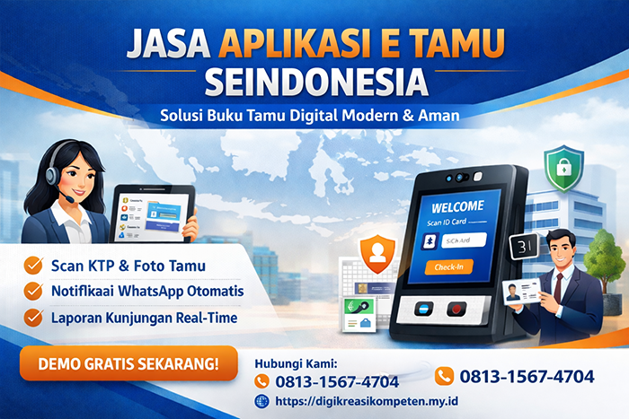 Jasa Aplikasi E-Tamu Seindonesia