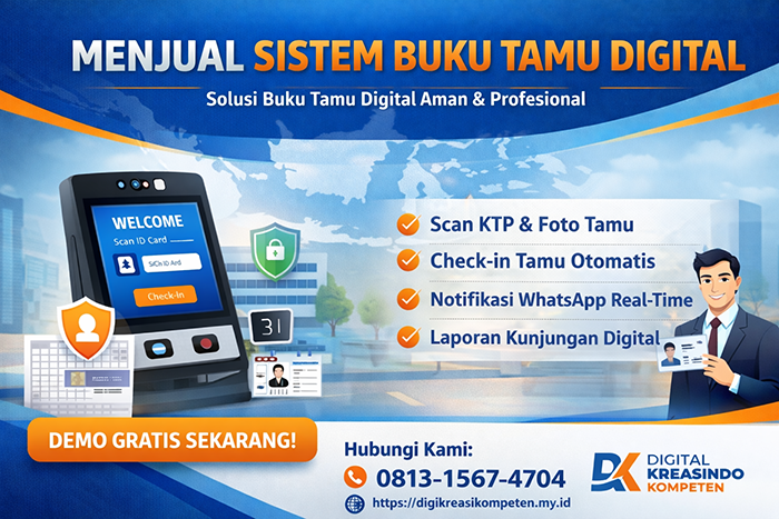 Menjual Sistem Buku Tamu Digital